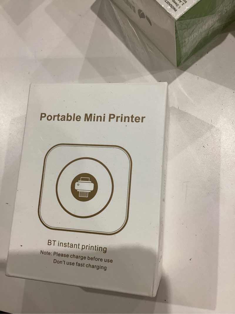 Condition photo showing Good Condition for Mini Printer Sticker Thermal Printer with 3 Rolls Paper, Bluetooth Portable Phone Print Pods,Study Sticker Maker for Pictures, Photos, Journals, DIY, Compatible with Phone & Tablet pink