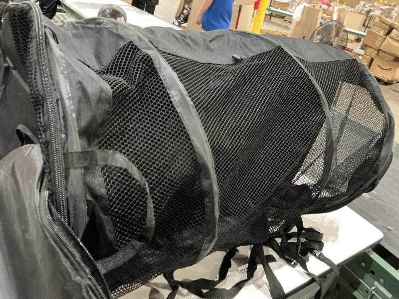 Condition photo showing As Is for pawise hot sale waterproof large dog car cage foldable breathable automotive pet travel tunnel tube dog pet car carrier bag