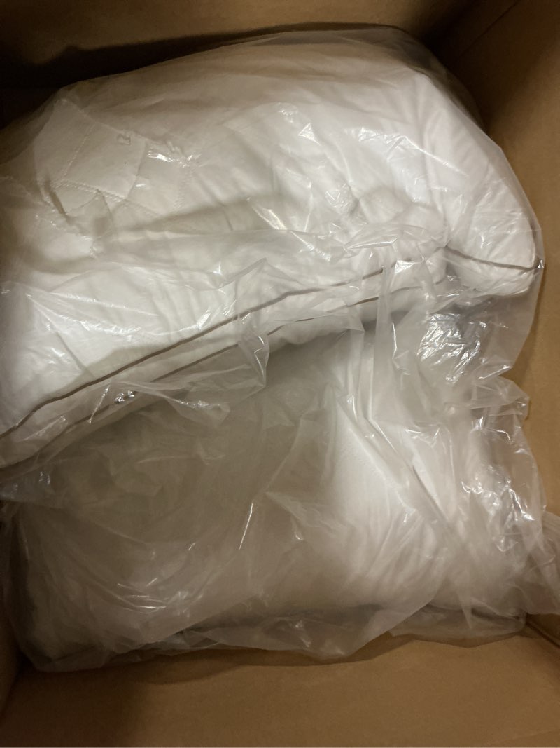 Condition photo showing As Is for puredown® Goose Feathers and Down Pillow for Sleeping Hotel Collection Bed Pillows, Gusseted, Standard/Queen, Set of 2 Gusseted Style 1 Standard (Pack of 2)