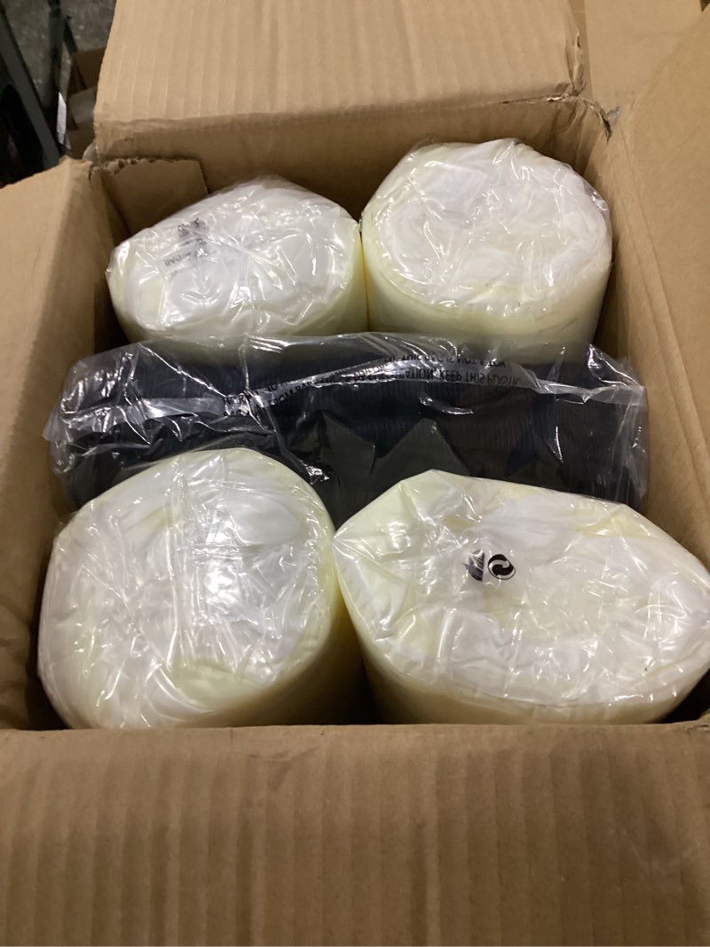 Condition photo showing New/Like New for unimatta square corner seat cushions, 19\" x 19\" x 3\", set of 4, indoor outdoor water repellent universal chair pads with ties for patio furniture, garden dining chairs, blue flower blue flower 19\"x19\"