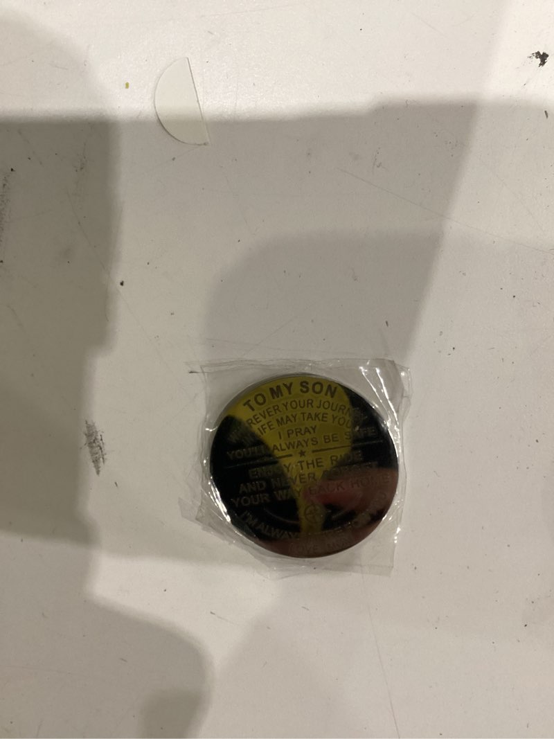 Condition photo showing New/Like New for Aesnefe Pocket Hug Token Inspirational Reminder Gifts Mental Health Thinking of You Gift Self Love with PU Leather Keychain To My Son 2