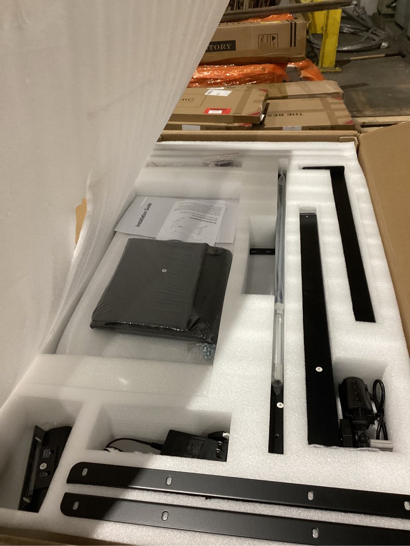 Whole Piece 1-Inch Thick Standing Desk with Side Storage Bag, Cable Management Tray, Monitor Stand R