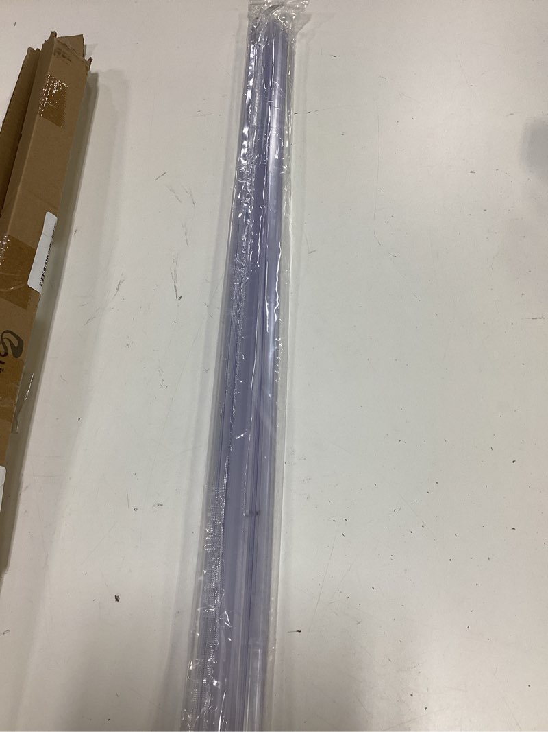 Condition photo showing Good Condition for lineshading 2 pcs glass shower door seal strip with drip rail for 3/8"(10mm) glass, length 27.5"/0.7m, frameless glassdoor sweep stop shower leaking