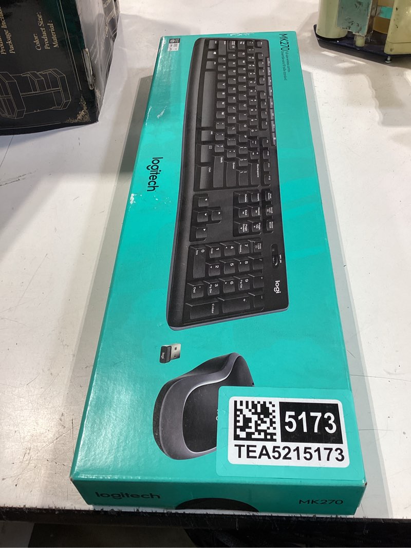 Condition photo showing New/Like New for logitech mk270 full size wireless keyboard and mouse combo - black combo black 1 pack