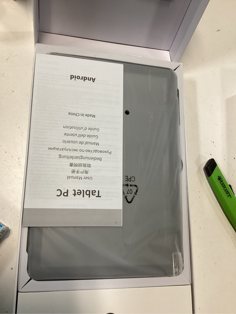 Condition photo showing Working Condition Verified for Similar Android 15 Tablet 30GB RAM 128GB ROM 1TB Expand, 10.1 Inch Tablets with Keyboard Mouse, Octa-Core, 8000mAh, HD IPS Display, 5G WiFi BT 5.0 GPS, Widevine L1, Gemini AI, Dual Camera - Blue S10 with keyboard Blue