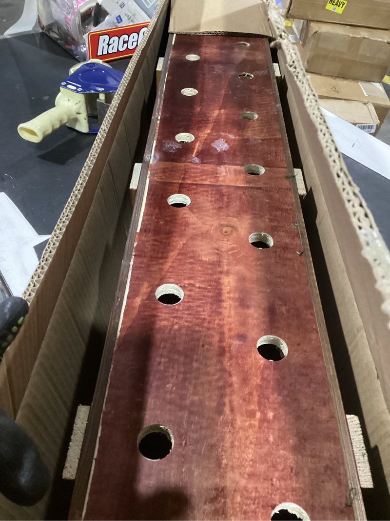 Condition photo showing Good Condition for bamboo planter base - 20 pre-cut holes, weather resistant, privacy screen - 4ft - bamboo