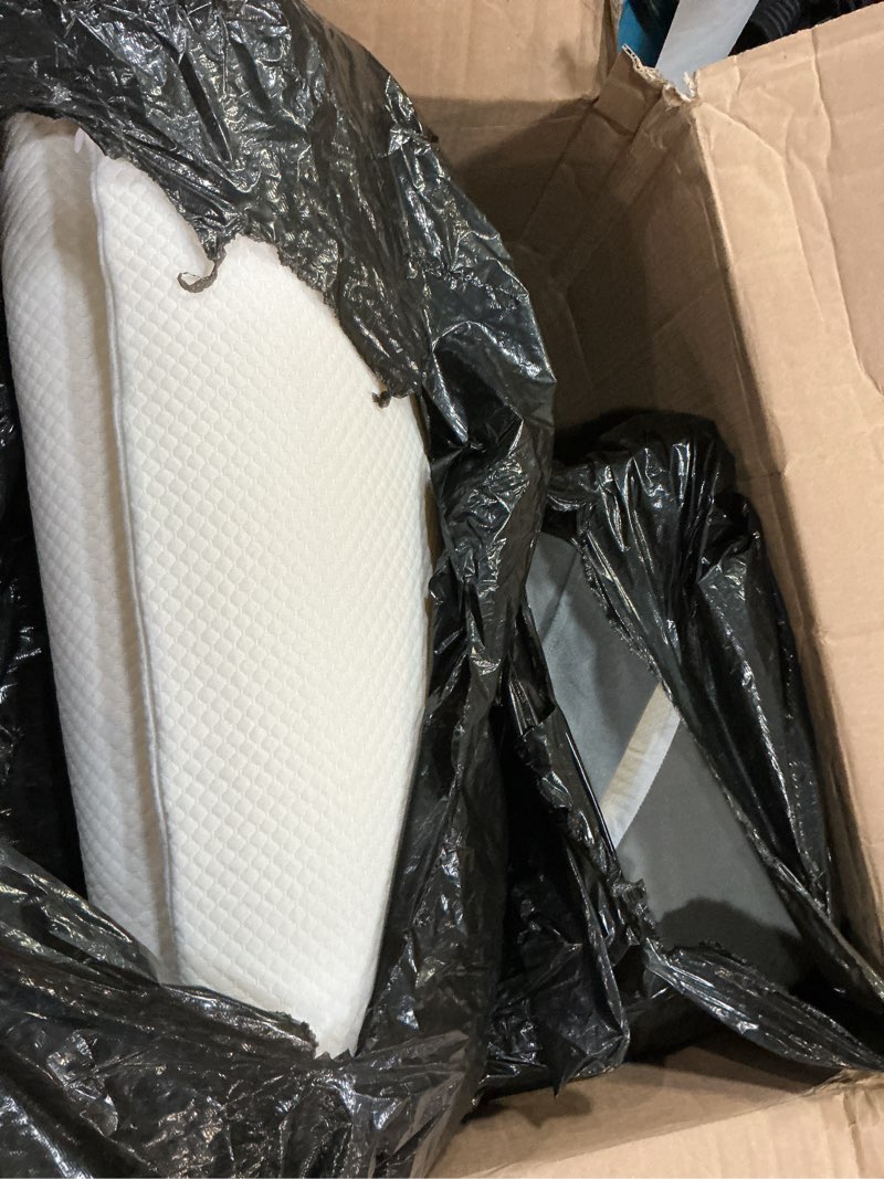 Condition photo showing Good Condition for wedge pillow set for after surgery – 4pcs orthopedic bed wedge pillows for sleeping – adjustable memory foam triangle support for back pain relief, acid reflux & recovery (grey)