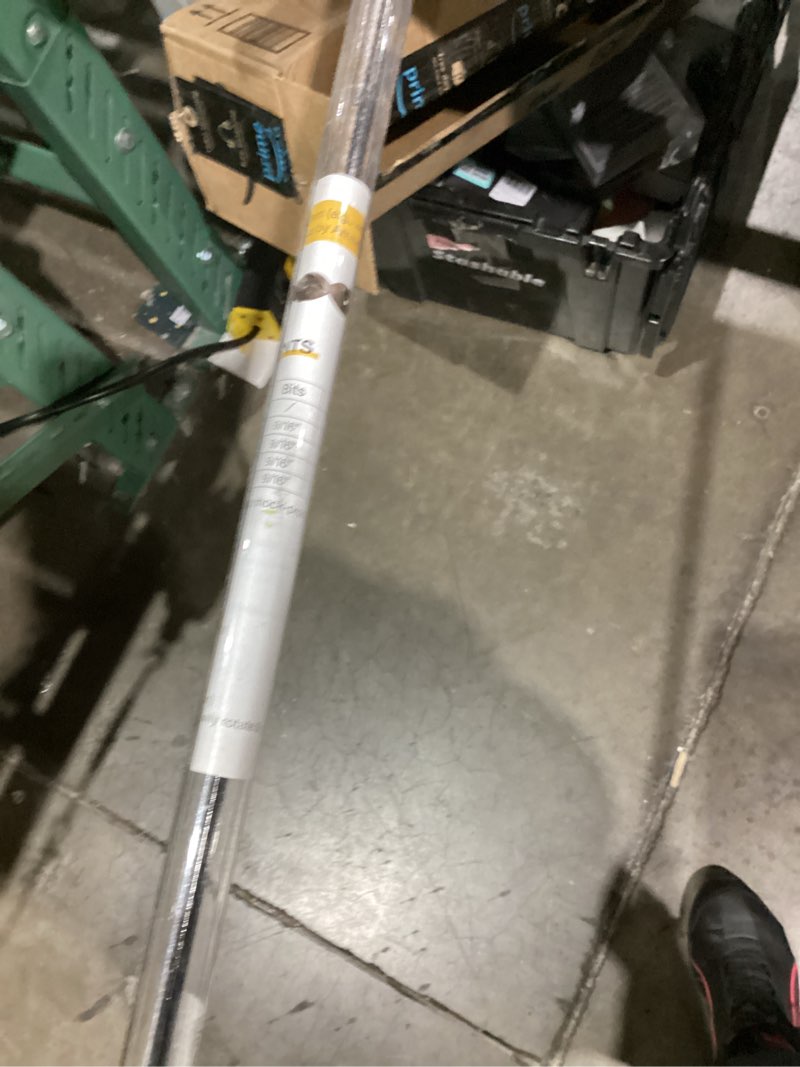 Condition photo showing Good Condition for HUAALIUCHE 54-Inch Flexible Installer Drill Bit for Pulling Wires, 3/4" Auger with Screw Point & Fish Eye, 1/4" Anti-Slip Shank - Includes Protective Storage Tube for Walls Ceilings Conduits 3/4'' 54in L