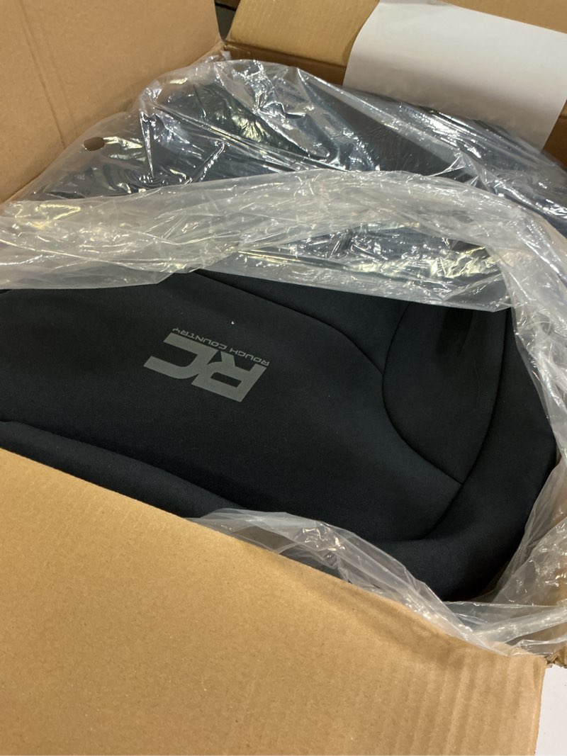 Condition photo showing Good Condition for rough country neoprene front seat covers for chevy silverado & gmc sierra 1500 (2019-2026) - waterproof & uv resistant, foam padded, front row cover set front row only front set