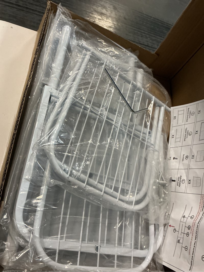 Condition photo showing As Is for LINZINAR Plant Stand Metal 5 Tier 6 Potted Multiple Flower Pot Holder Shelf Indoor Outdoor Planter Display Shelving Unit for Patio Garden Corner Balcony Living Room (5 Tier 6 Potted, White) 5 Tier-6 Potted White