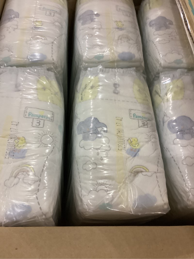 Condition photo showing item condition for Pampers Swaddlers Diapers, Size 3 (13-26 lbs), 168 Count, Absorbent, Keeps Baby Dry and Comfortable, Skin Safe Disposable Baby Diaper (Packaging May Vary)