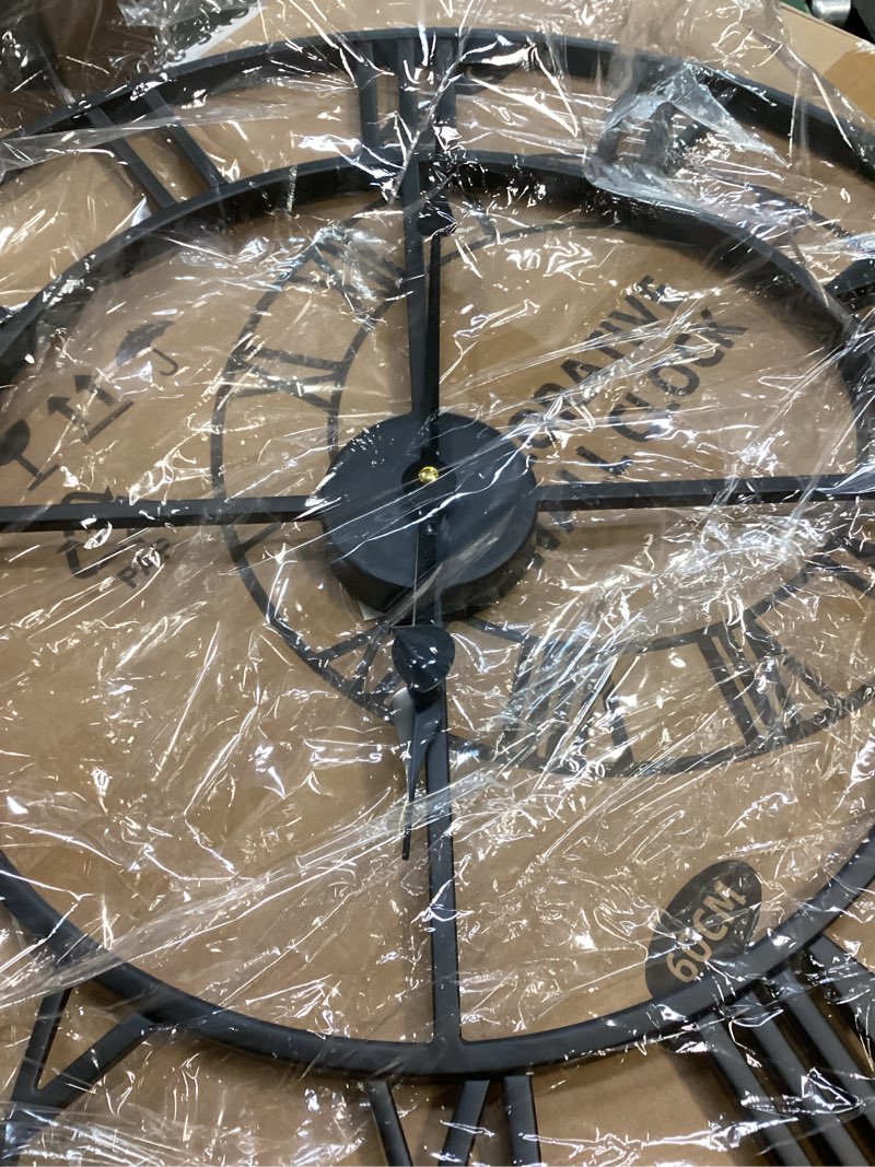  Solange Round Metal Farmhouse Wall Clock