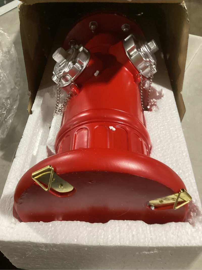 Condition photo showing Good Condition for Fire Hydrant Pee Post for Dogs - Outdoor Backyard Play Equipment, Puppy Training Post, Garden Lawn Decor, Firefighter Gifts for Men (17.5 inch)