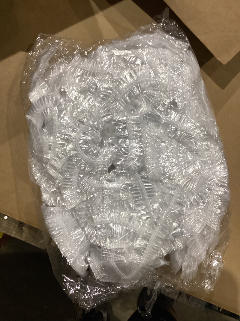 Condition photo showing Good Condition for 50Pcs Disposable Large Shower Cap for Long Braids Women XXL Oversized Disposable Plastic Shower Caps 50 Count/Stretches to 26 in