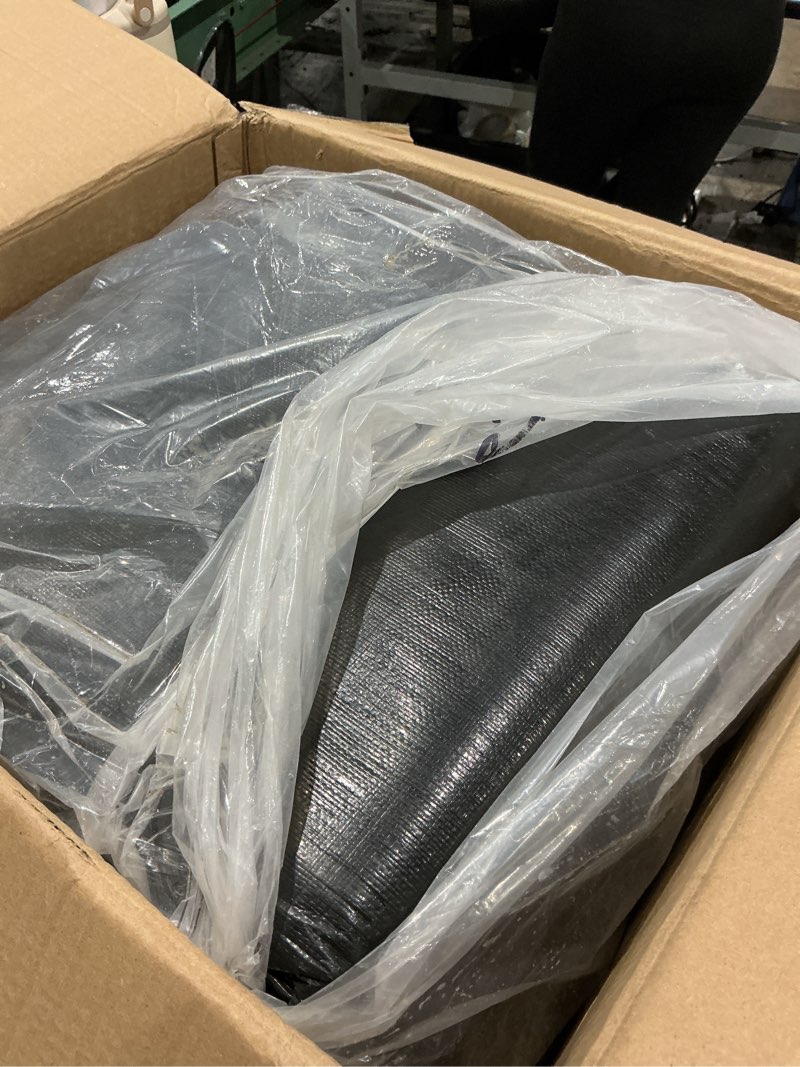 Condition photo showing Good Condition for myfamirea 25 x 25ft pond liner, 28mil pe preformed liner with 20 hemmed edge buttonholes, sun resistant, easy cutting for outdoor, fish, koi, garden fountain, waterfall ponds 25ft x 25 ft