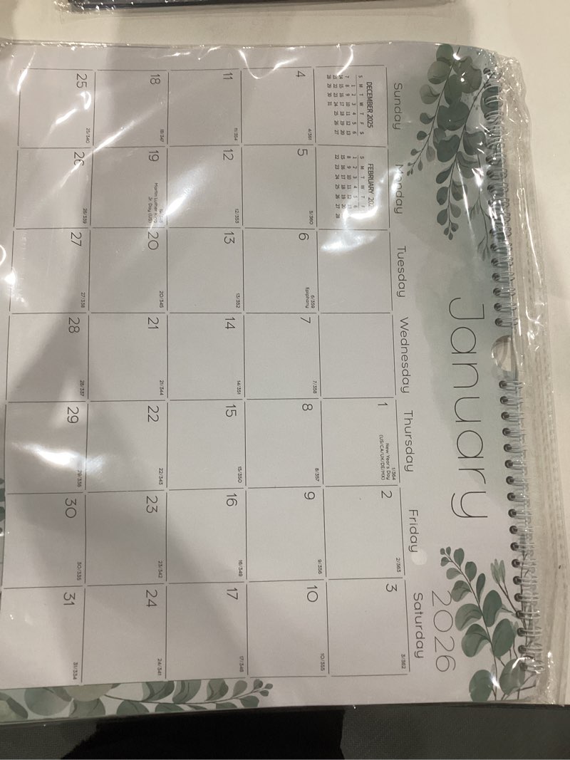 Condition photo showing New/Like New for Ymumuda Wall Calendar 2026-2027,11"×14", 18 Months from JAN. 2026 to JUN. 2027, Hanging Calendar Spiral Binding, Unique Monthly Calendar for Easy Planning?Perfect for School Office Work Schedule Nature