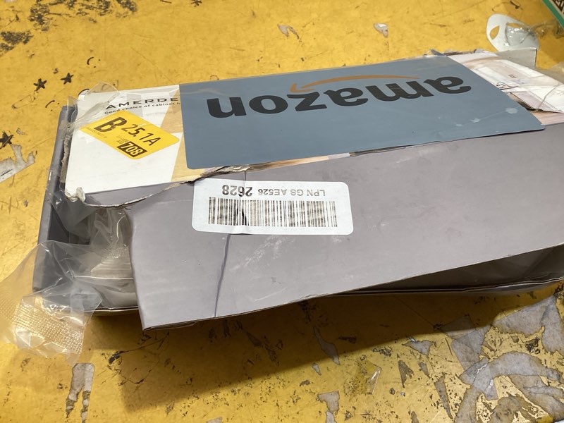 Condition photo showing Good Condition for amerdeco 10 pack brushed gold cabinet pulls 7-1/2 inch hole center drawer pulls cabinet hardware solid kitchen cabinet handles for bathroom drawer pulls dresser pulls zh0001 7.5"/192mm hole center 10 pack brushed gold