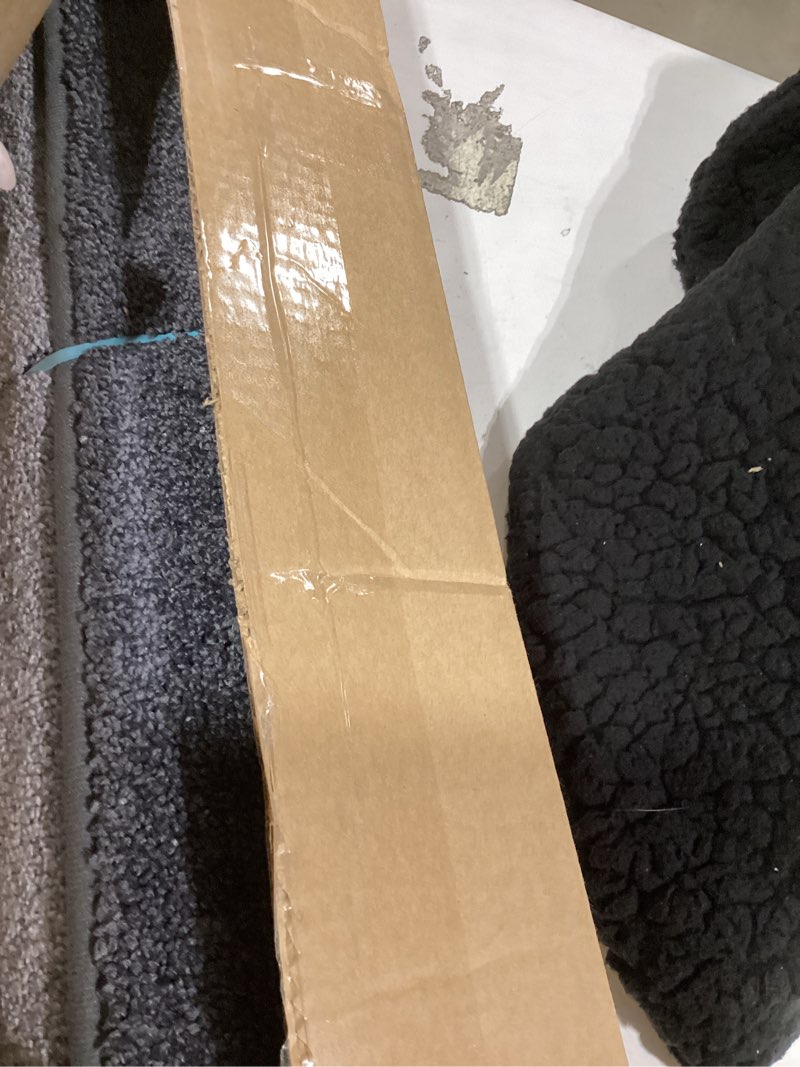 Condition photo showing Good Condition for machine washable kitchen rug 24" x 70", non slip kitchen mat for floor, absorbent entrance runner rug for bedroom, hallway, bathroom, door (roll packing) 24" x 70" grey
