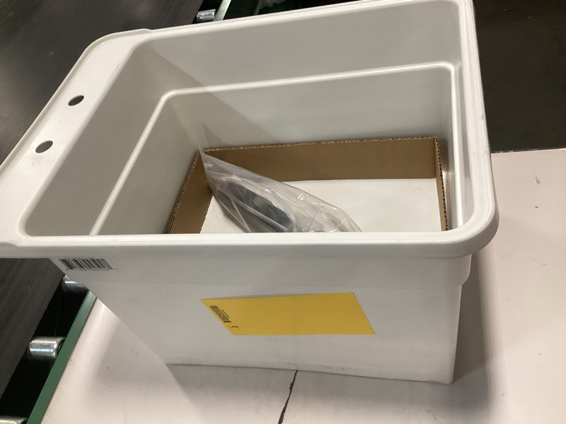 Condition photo showing As Is for Mustee 21F Lil'Tub Utilatub Laundry Tub Floor Mount, 24-Inch x 18-Inch, White