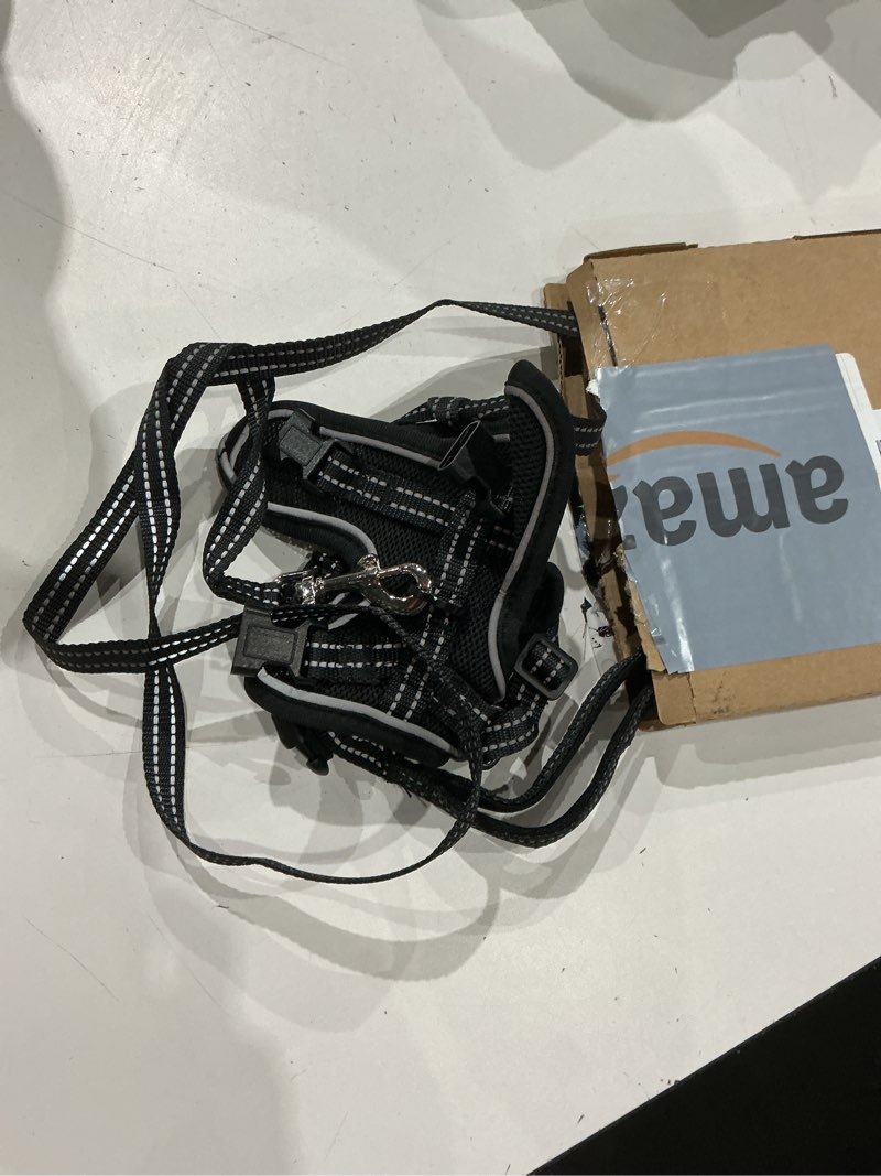 Condition photo showing Good Condition for cat harness and leash set, escape proof cat harness with reflective strips, breathable mesh vest, adjustable walking harness for indoor outdoor cats, kittens, small medium large cats (black, m) black m