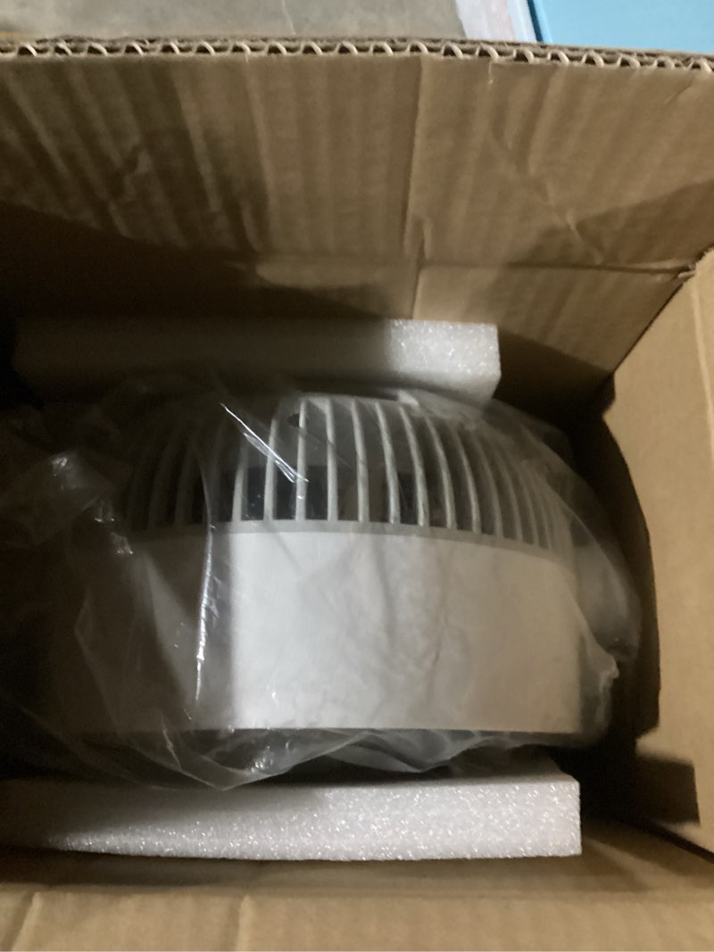 Condition photo showing Good Condition for Fan for Bedroom, 13" Air Circulator Fans with Remote, 120°Vertical Manual +90°Oscillating Desk fan, 60ft Powerful Airflow, Portable Fan With 4 Speeds, 4 Modes, 12H Timer, 25dB Quiet Smallfan (White)
