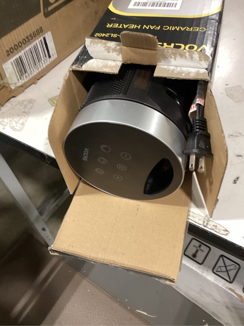 Condition photo showing Good Condition for space heater for indoor use with remote - 70° oscillating tower electric heater, 24 inchs, 12h timer, 1500w quiet ptc ceramic heating with thermostat, fast safety heat for office, home, bedroom