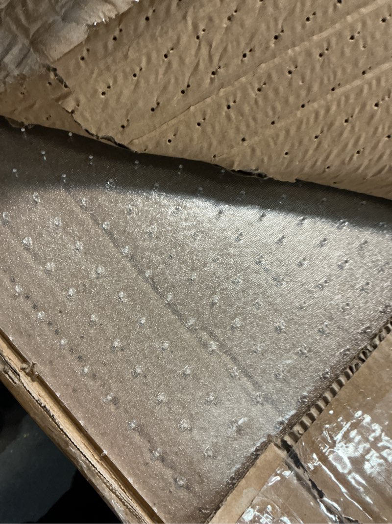 Condition photo showing Good Condition for office chair mat for carpet: 36"x48" computer desk floor mat -pvc plastic rug carpet protector mats for gaming chair under desk pad for rolling chair,desk chair mat,ship flat 36" x 48"ship flat