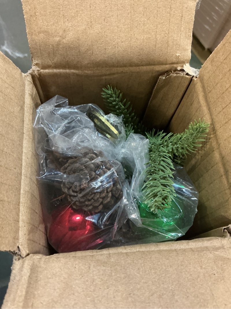 Condition photo showing Good Condition for 2FT Mini Christmas Tree,Tabletop Christmas Tree with 30 LED Lights - Timer & 26 DIY Ornaments,24 Inch Artificial Small Christmas Trees with PE Branch Tips & Base with Burlap,Xmas Decor for Home Indoor