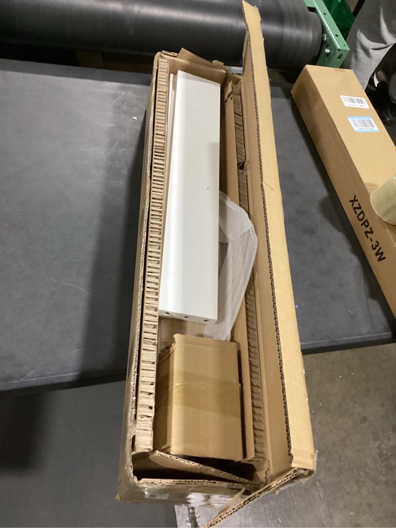 Condition photo showing As Is for klm 4 tier white slim storage cart with handle, slide out storage rolling utility cart for kitchen, laundry, narrow places