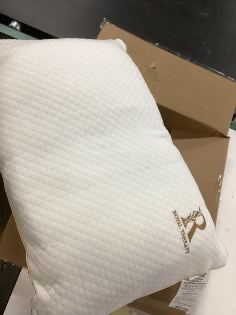 Royal Therapy Queen Memory Foam Pillow, Adjustable Shredded Odor-Free Pillow for Neck & Shoulder Pai