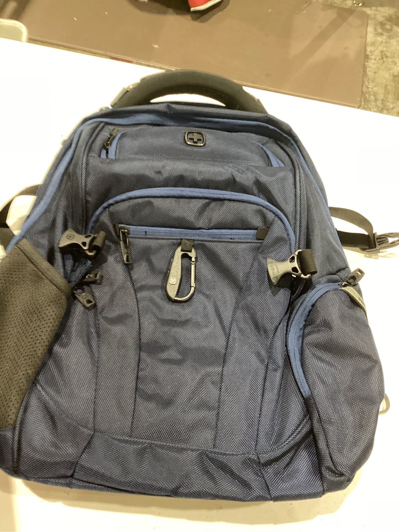 Condition photo showing Good Condition for swissgear endure scansmart laptop backpack – tsa approved tech backpack – fits most 17" laptop – multiple organizer pockets – navy ballistic 17.75-inch navy ballistic