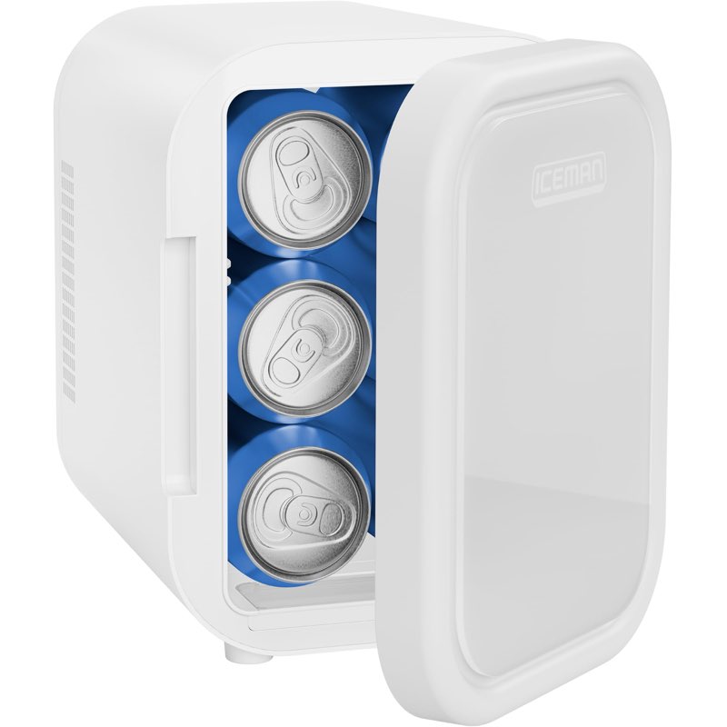 Iceman Portable Mini Fridge – Fits 6 x 12 oz Cans, Cooler and Heater Mini Fridge for Bedroom, Car, O