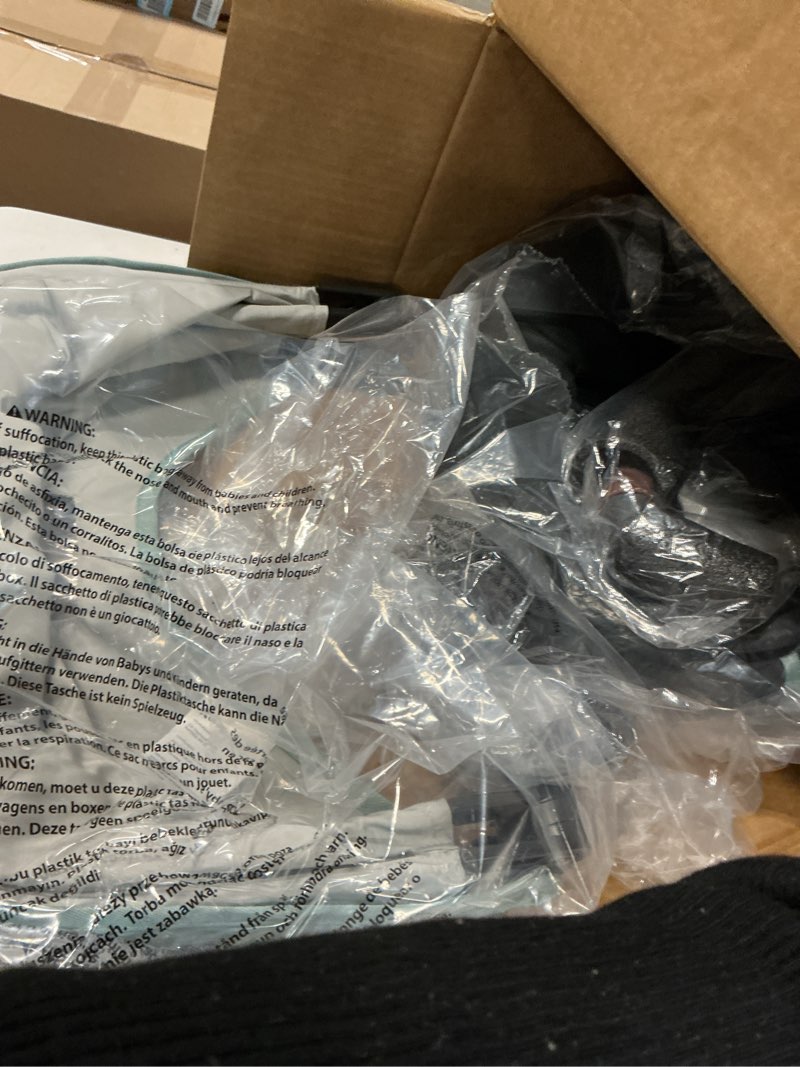 Condition photo showing Good Condition for UPPAbaby RumbleSeat V3 Second Lower Seat - Compatible with Vista V2 and Vista V3 - All-Weather Seat + Magnetic Buckle – Adapters Included - Kenzi (Mystic Aqua/Carbon Frame/Saddle Leather)