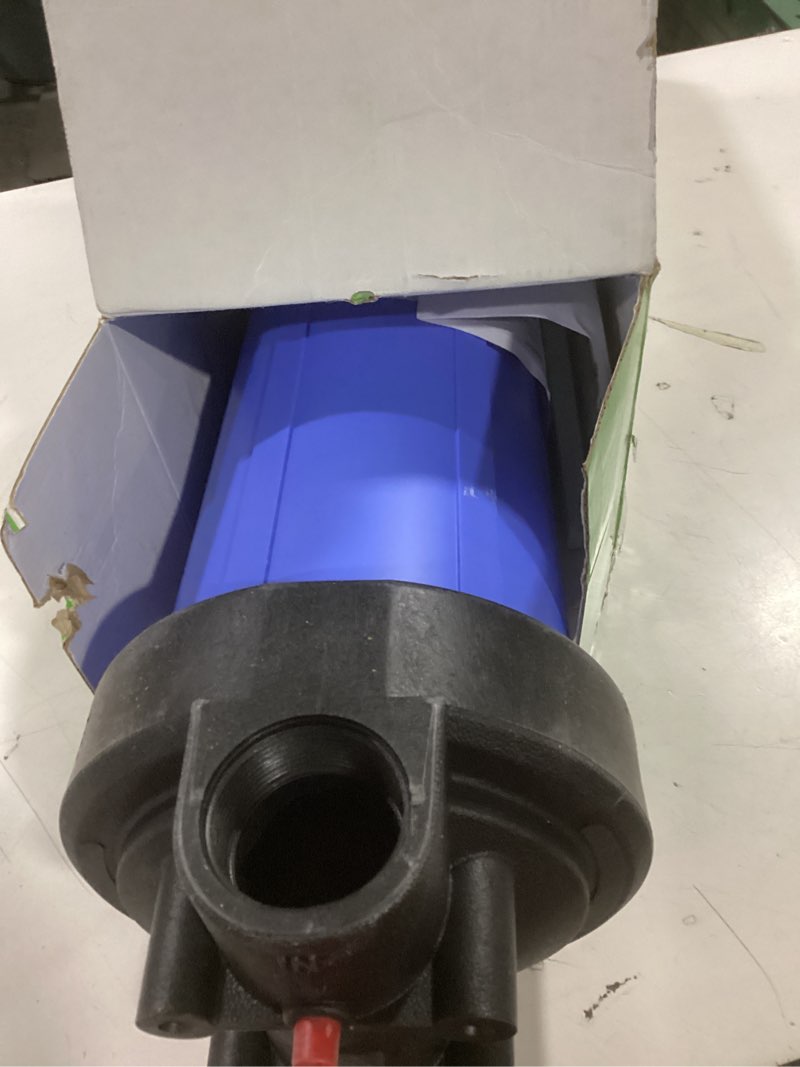 Condition photo showing Good Condition for Pentair OMNIFilter Whole Home 20" Heavy-Duty Big Blue Water Filtration System with Pressure Relief, Black/Blue