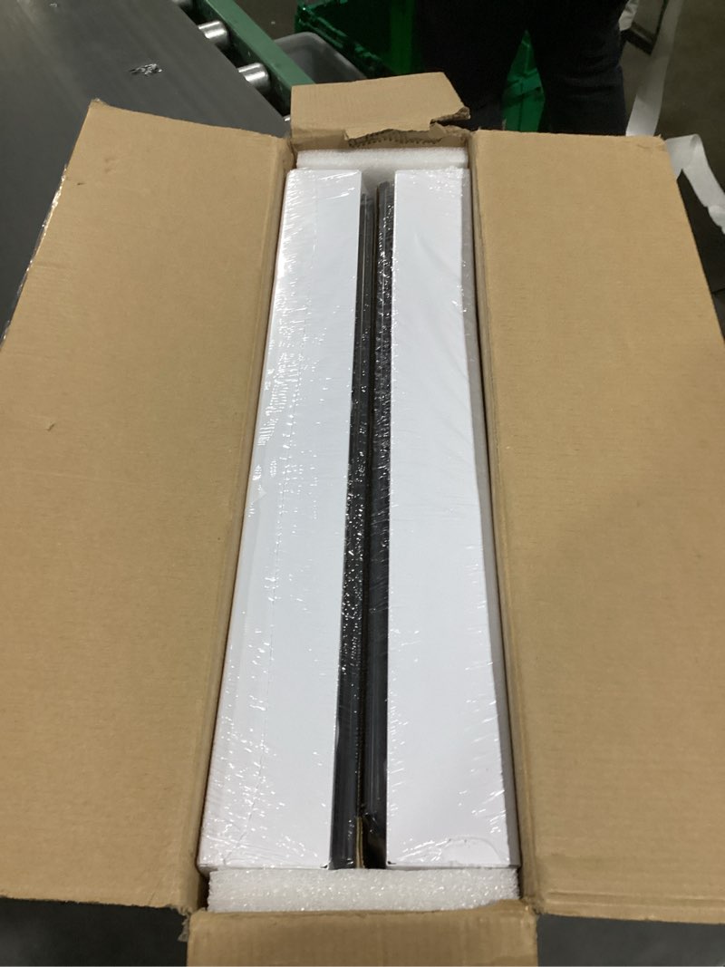 Condition photo showing New/Like New for 2 pack expandable (15.1"-26.3") pull out cabinet organizer 21" deep with raising pad for framed cabinets,upgrade 3 slide rails slide out drawers,no drill roll out shelves adhesive,white