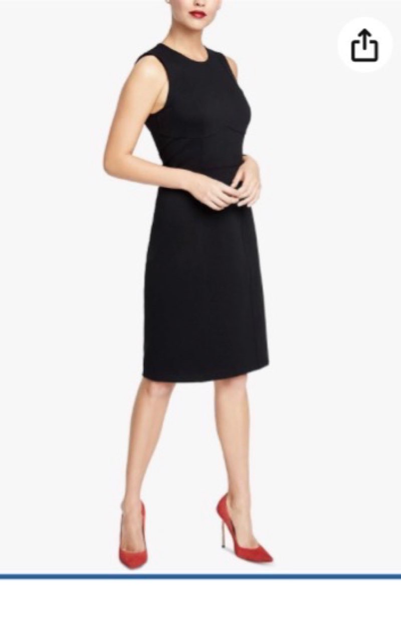 Rachel Rachel Roy Women's Cap Sleeve Mixed Stitch Dress, Black, XXL