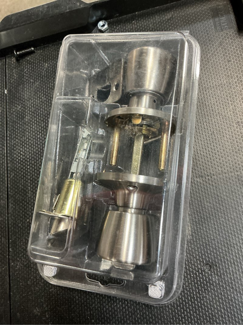 Condition photo showing Good Condition for reliabilt gallo stainless steel exterior keyed entry door knob