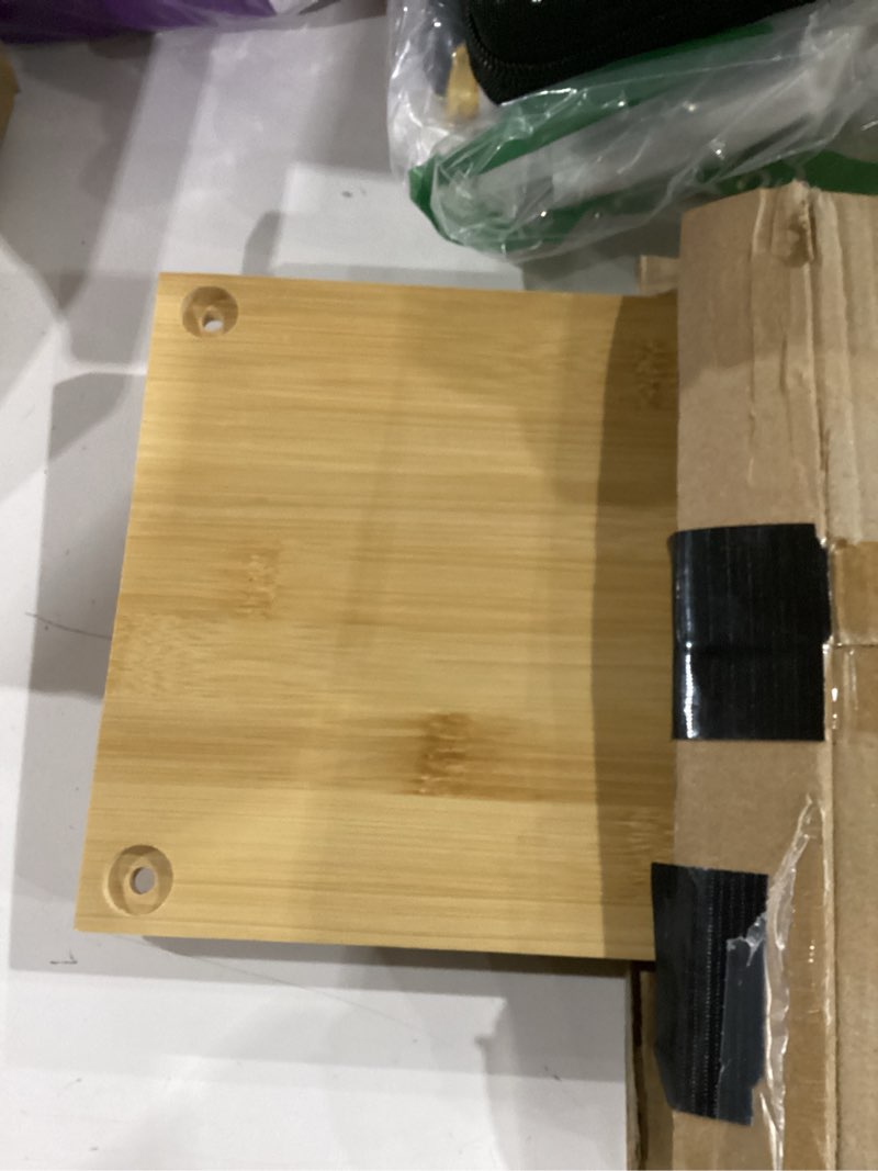 Condition photo showing As Is for Cabinet Organizer Shelf(Set of 2),Kitchen Counter Shelves,Bamboo Stackable Expandable Spice Rack Countertop(Large) 15.8"W Natural