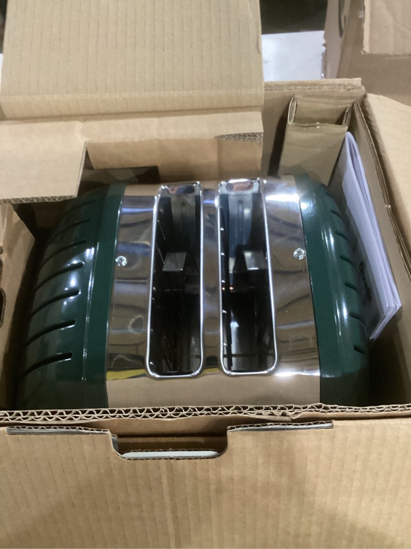 Condition photo showing Good Condition for not tested***** dualit classic 2 slice newgen toaster - stainless steel - hand built in the uk - replaceable proheat elements - defrost bread - mechanical timer - evergreen classic toaster evergreen 2