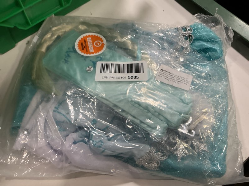 Condition photo showing New/Like New for girls princess elsa dress costume - halloween birthday party dress up for toddler girl kids 3t 4t 5t 6t 7t 8t blue 5-6 years
