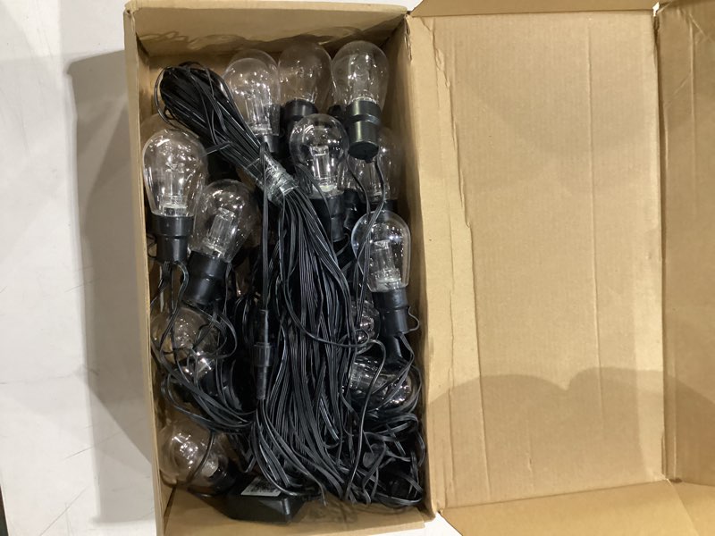 Condition photo showing Good Condition for beizelte outdoor string lights, 150ft rgb+ic outside light dimmable shatterproof led bulbs, ip67 waterproof chasing effect lighting dreamcolor patio strip lights for backyard, balcony, outdoor living