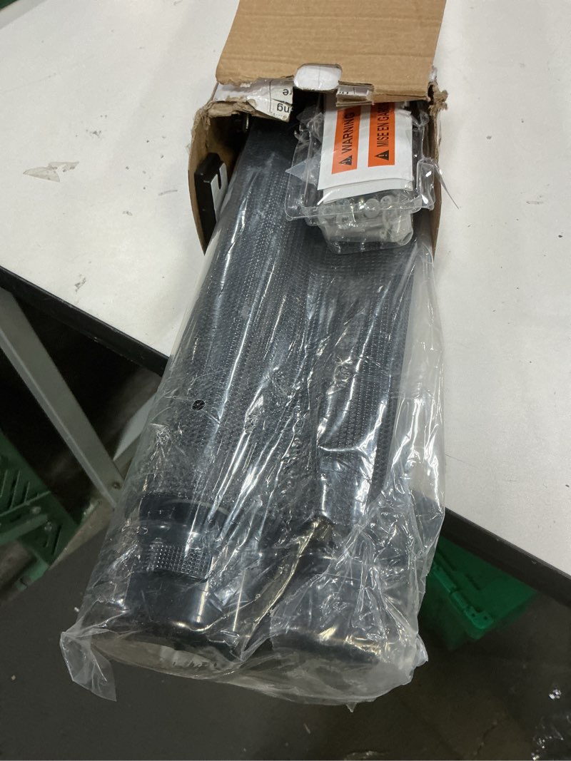 Condition photo showing Good Condition for reinforced 42" tall retractable dog gate, 155" extra long retractable baby gate with support rods - prevent crawling under, indoor/outdoor retractable gate extra tall baby gate retractable fence/black black (42" tall x 155" wide)