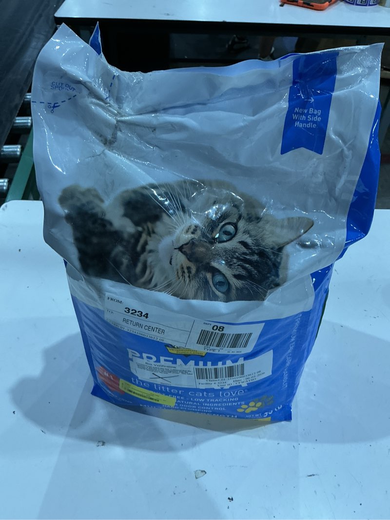 Condition photo showing As Is for dr. elsey's premium ultra unscented clumping clay cat litter 35 lb. bag