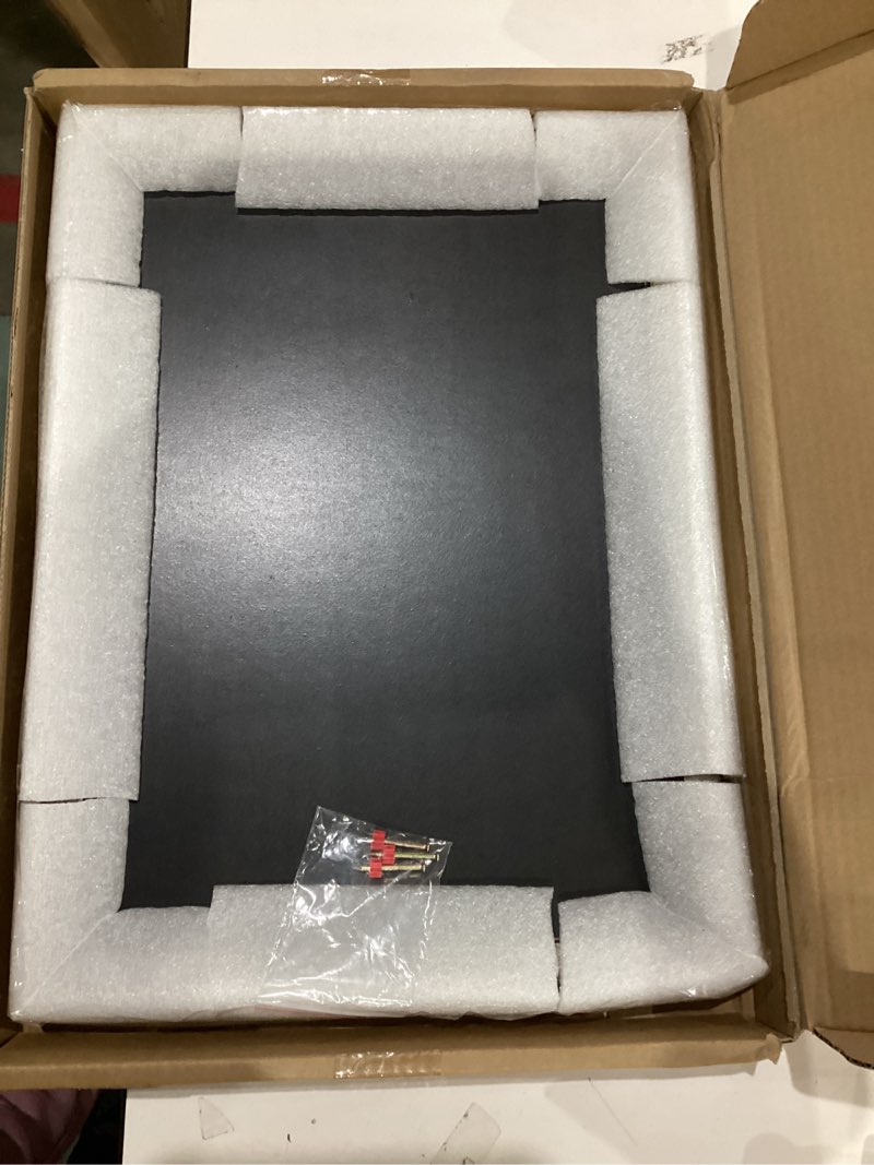 Condition photo showing New/Like New for artxo wooden gothic 11.75x16.5 inch picture frames: black a3 photo frames with acrylic glass and backing, picture frame 11.75x16.5 for christmas halloween wall decor a3 black01