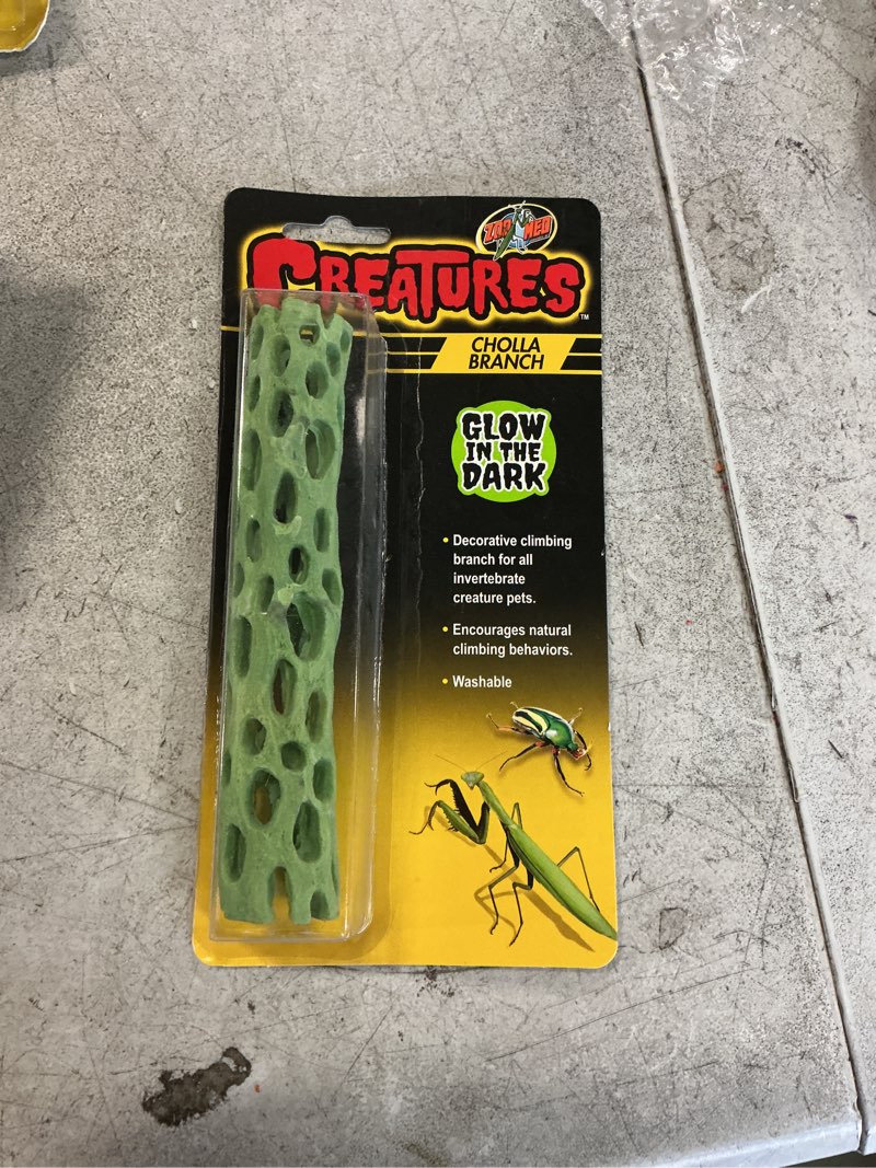 Condition photo showing New/Like New for Zoo Med Laboratories Creatures? Cholla Branch for All Invertebrates Creature Pets