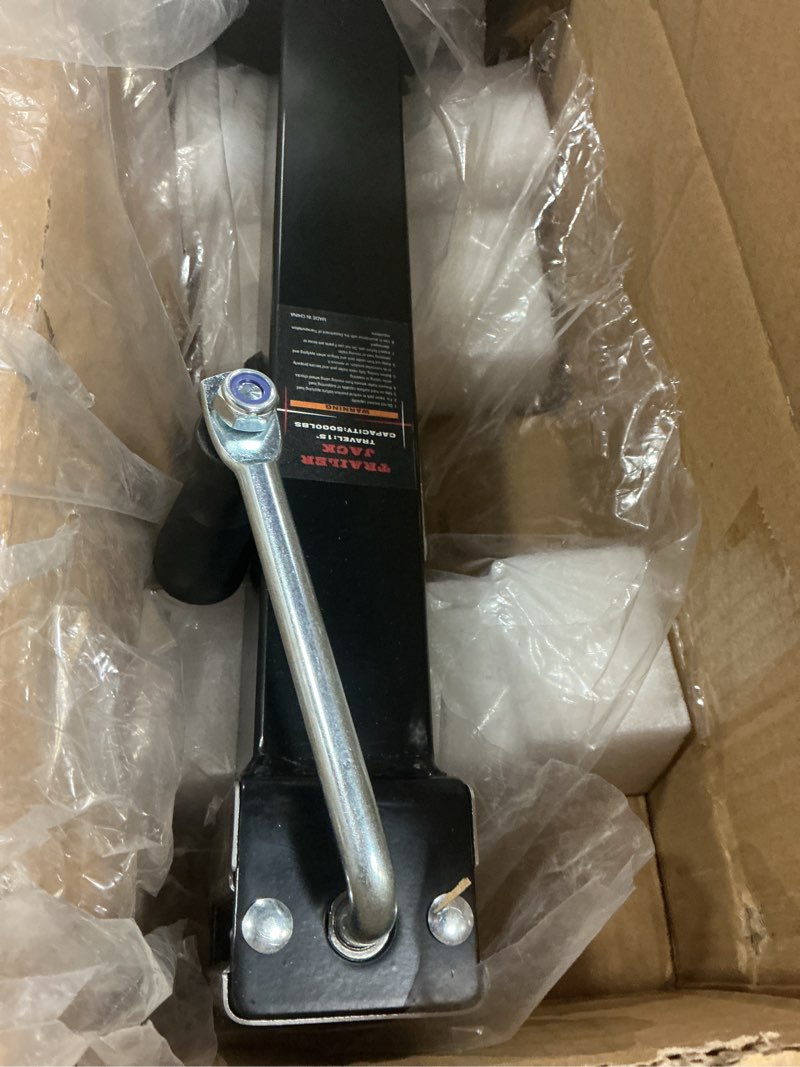 Condition photo showing Good Condition for GEARCESS Heavy Duty Trailer Jack 5000LB - 15" Lift, Pipe Mount Swivel Jack with Lock Pin, Square Tub