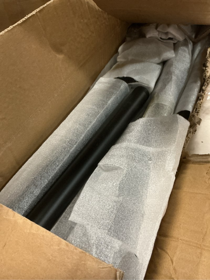 Condition photo showing Good Condition for Industrial Pipe Clothing Rack, Heavy Duty Wall Mounted Clothes Rack,Retail Display Hanging Garment Rod for Laundry Room, Closet Storage - 14.6x37.4x82.7 Inches, Model K01 Black K01 - 14.6"D x 37.4"W x 82.7"H