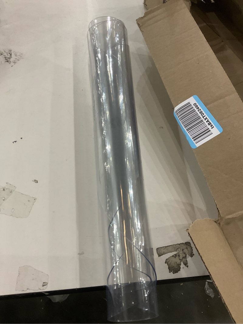 Condition photo showing Good Condition for 2Pcs 20 Inch Round Plastic Table Cover Clear Vinyl Tablecloths Protector Small Desk Table Pad Mats Wood Furniture Topper Cover for Coffee End Table Office Writing Desk Waterproof Heat Resistant 20 Inches-Dia2PCS Round Upgraded Clear 1.5mm