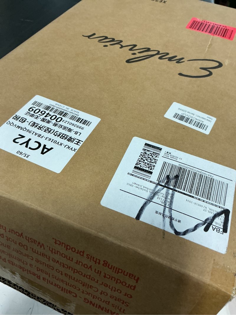 Condition photo showing Good Condition for emliviar outdoor porch light, 21.1 inch modern outdoor wall light for house porch, clear glass in black finish, xe292b-m bk type1 - clear glass medium - 1 pack