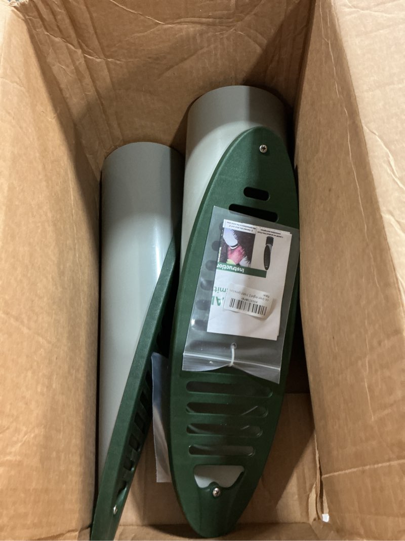 Condition photo showing Good Condition for 4 in. green angled drainage grate yard drain, yard drain emitter for sump pump discharge & downspout extensions, protect home foundation & reduce stagnant water, compatible with 4-inch connections